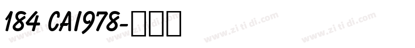 184 CAI978字体转换